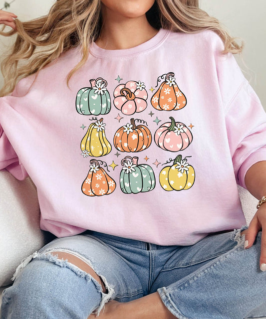 Nine Pretty Pumpkins - Multiple Color options