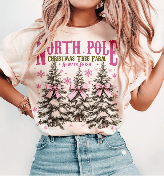 Shipping Dept. North Pole Christmas Tree Farm  - Multiple Color options