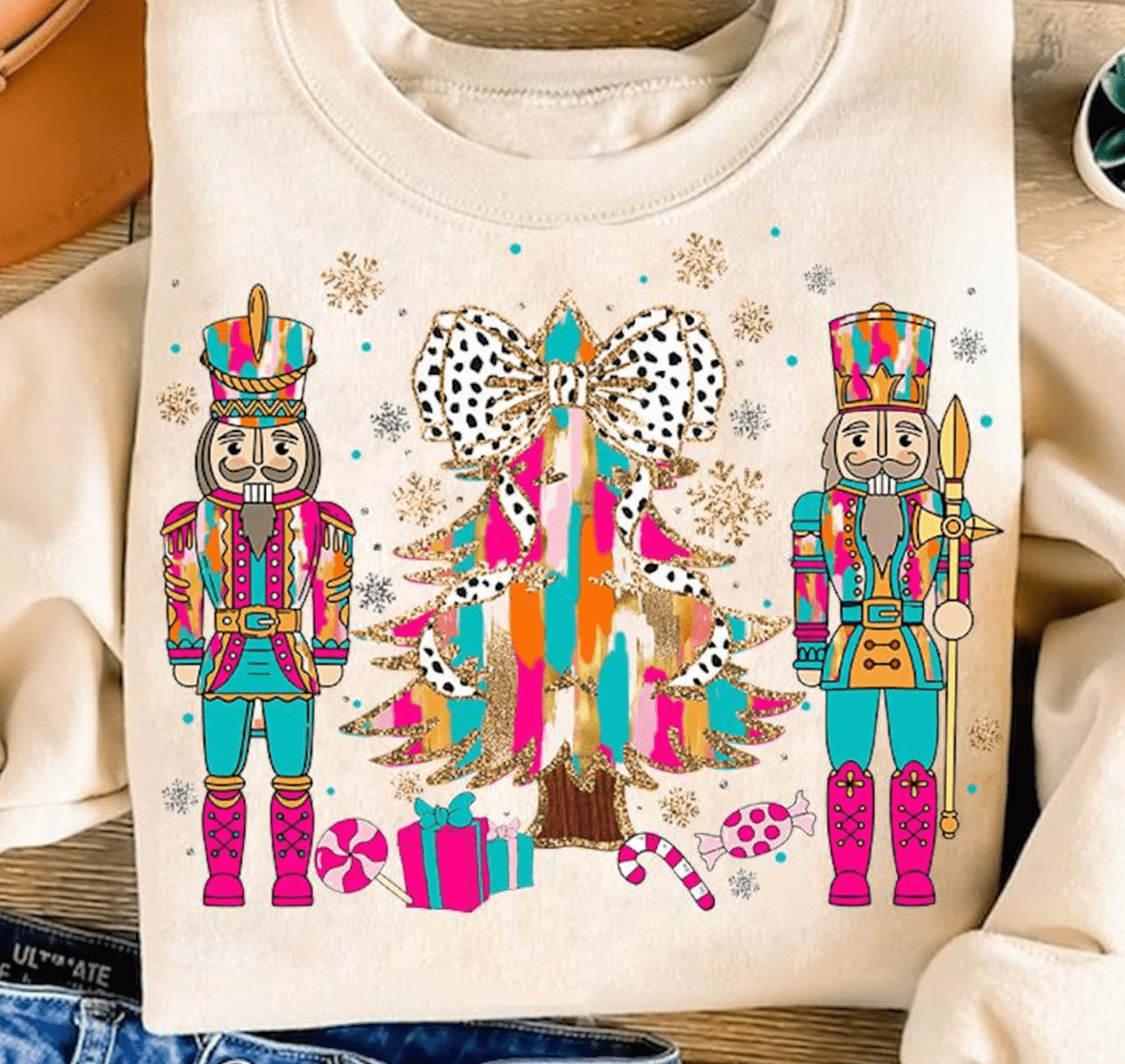 Shipping Dept. SMALL / Cream T-Shirt Nutcracker Christmas - Multiple Color options