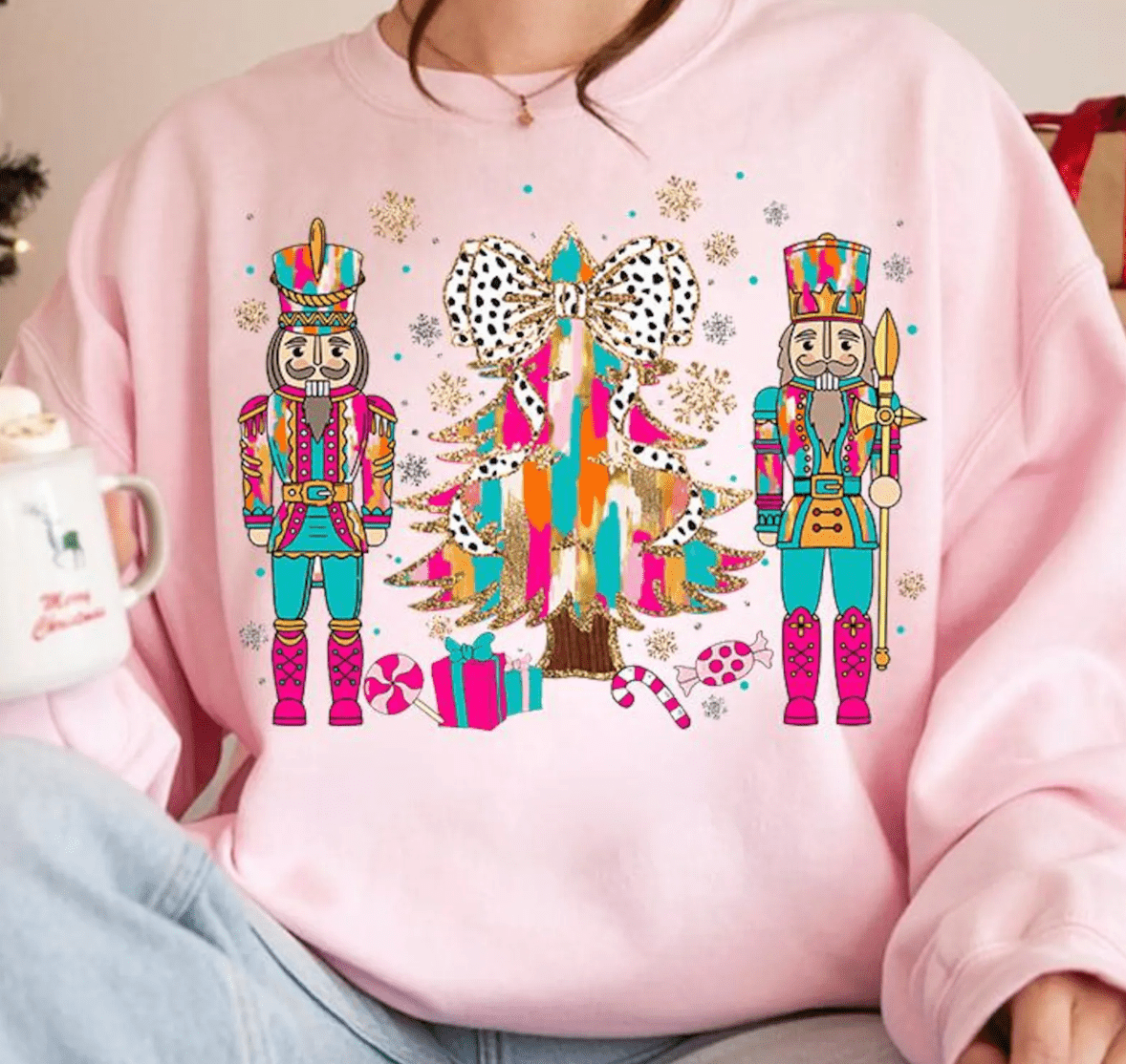 Shipping Dept. SMALL / Pink T-Shirt Nutcracker Christmas - Multiple Color options