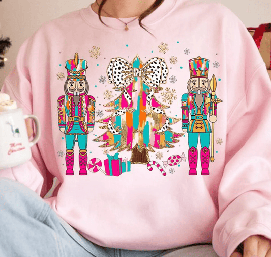 Shipping Dept. SMALL / Pink T-Shirt Nutcracker Christmas - Multiple Color options