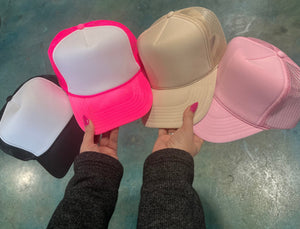 Shipping Dept. Pearl Heart Bow Coquette - Foam Trucker Cap - Multiple color options