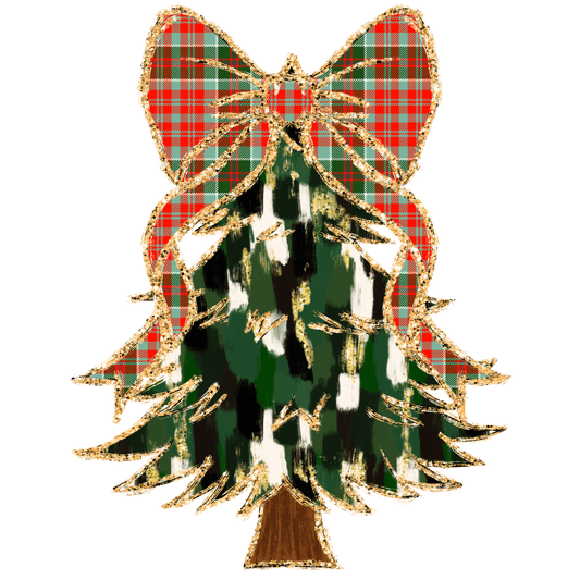 Shipping Dept. PlaidCoquetteChristmastree- Multiple Color options