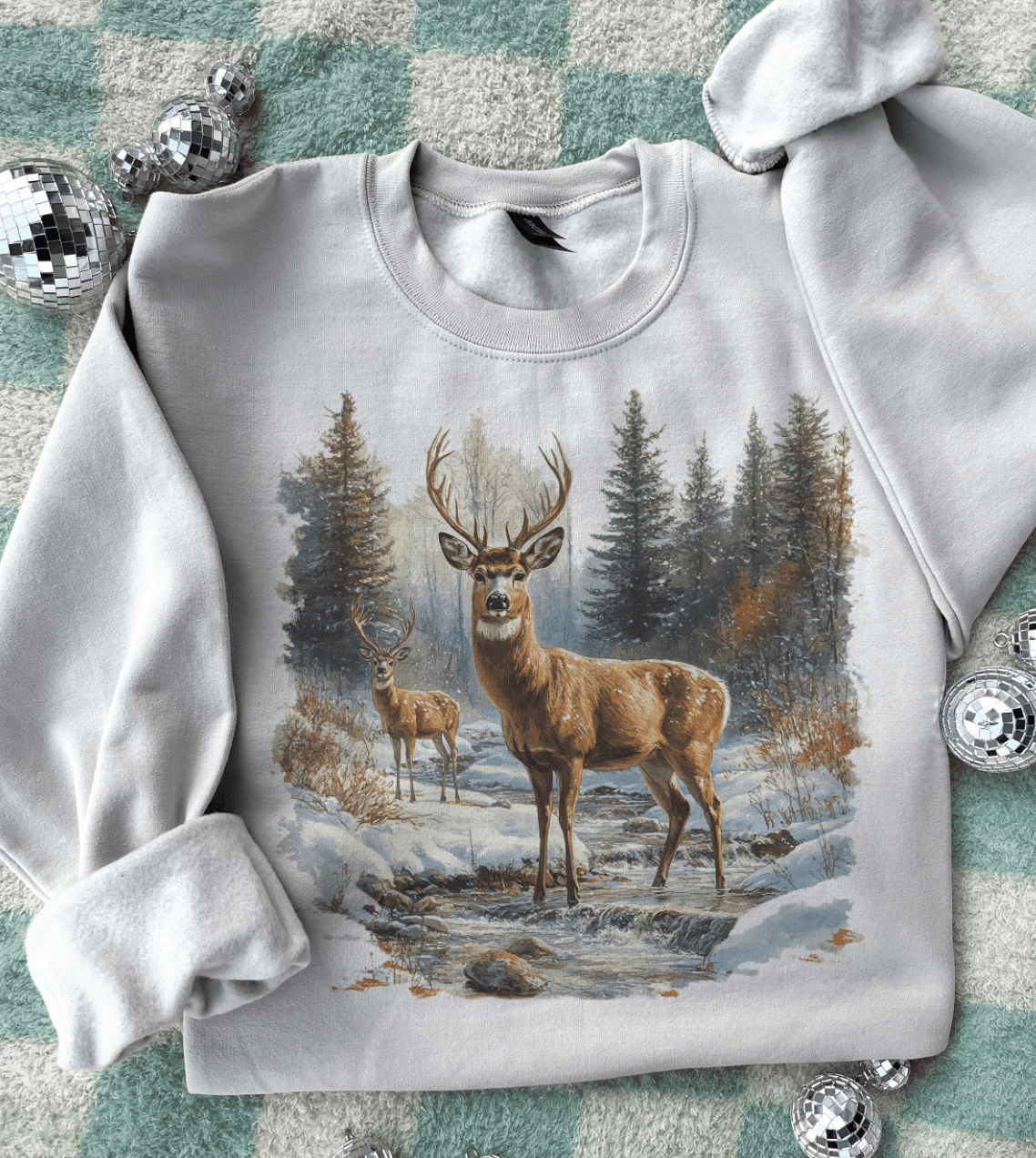 Shipping Dept. Retro Deer Scene