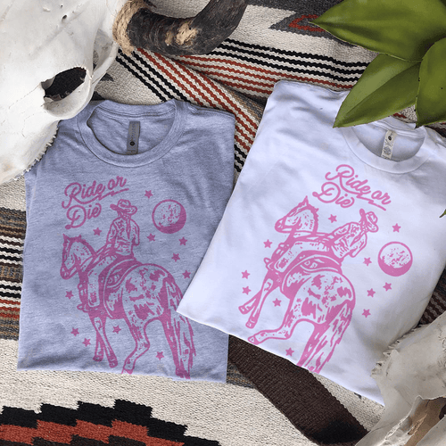 MISSMUDPIE Ride Or Die Cowgirl - Multiple color options in Tee or Sweatshirt