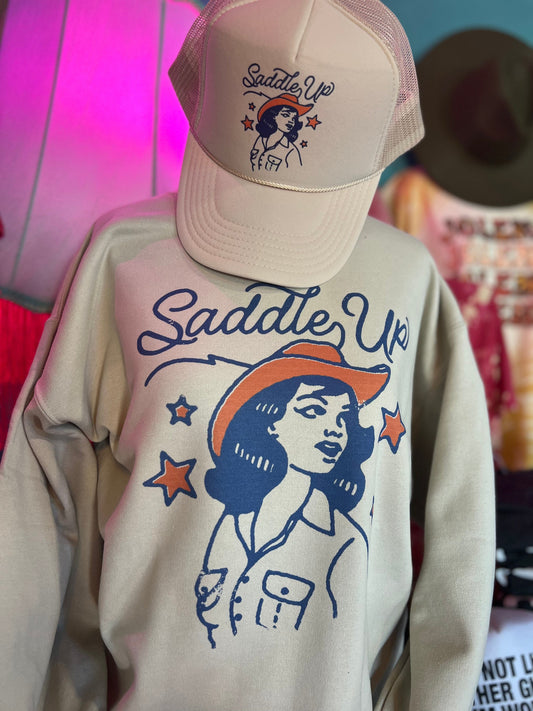 Shipping Dept. Saddle Up Cowgirl - Foam Trucker Cap - Multiple color options