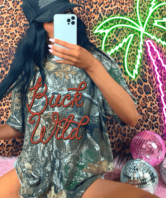 Shipping Dept. SALE - Buck Wild on Camo - Long & Short Sleeve