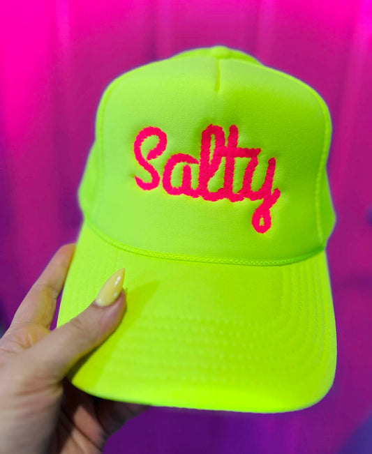 Shipping Dept. SALTY Embroidered - Neon Yellow Otto Trucker