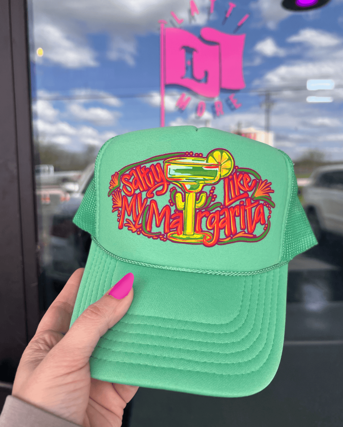 Shipping Dept. Salty Like My Margarita - Cactus Green Otto Trucker Hat