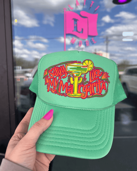 Shipping Dept. Salty Like My Margarita - Cactus Green Otto Trucker Hat