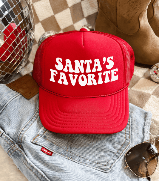Shipping Dept. Santa's Favorite Red Otto Trucker Hat
