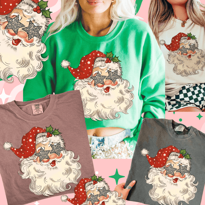 Shipping Dept. Santa With Star Eyes