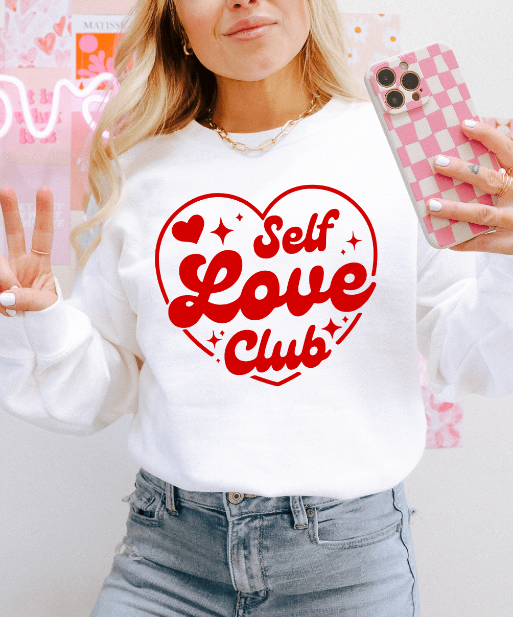 MISSMUDPIE Small / White Sweatshirt Self Love Club  - Multiple color options in Tee or Sweatshirt