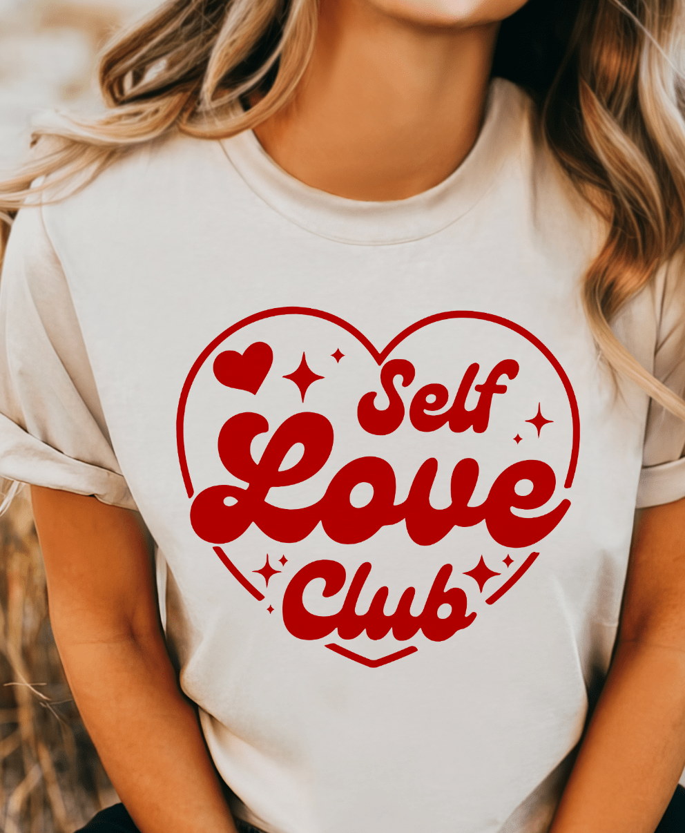 MISSMUDPIE Small / Cream T-shirt Self Love Club  - Multiple color options in Tee or Sweatshirt