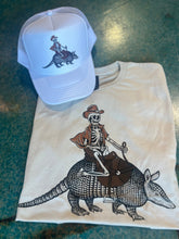 Load image into Gallery viewer, Shipping Dept. Skeleton on Armadillo - Foam Trucker Cap - Multiple color options
