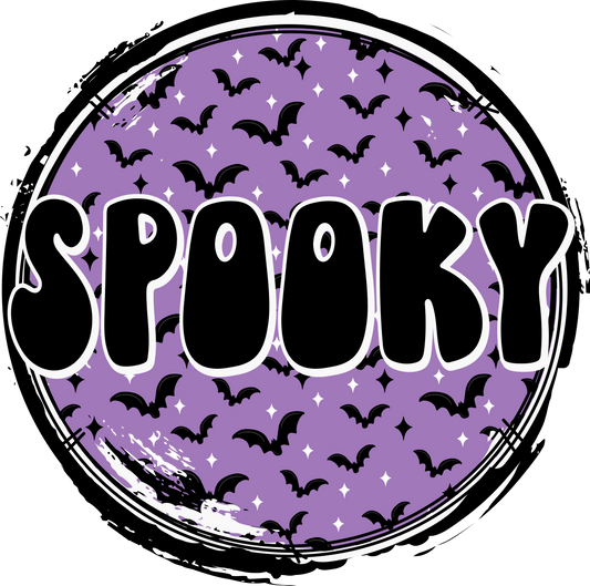 GUG spookyretro-batscircle-purpleblack- Multiple Color options