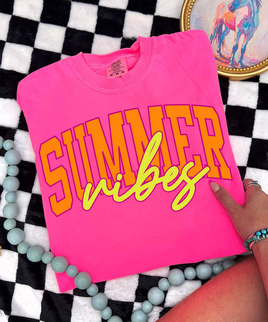 Shipping Dept. Summer Vibes - COMFORT COLOR - Neon Pink