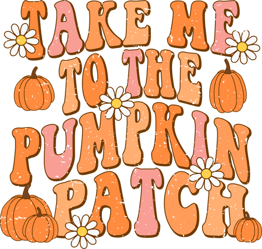 GUG takemetothepumpkinpatch-distress-pinkorange - Multiple Color options