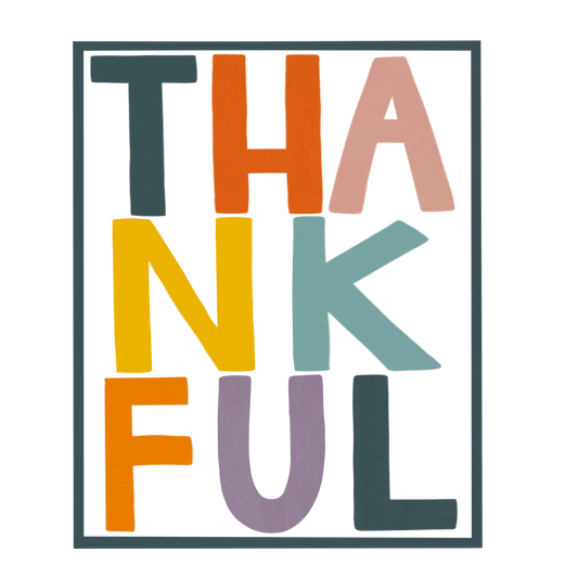 Shipping Dept. Thankful sans Rainbow- Multiple Color options