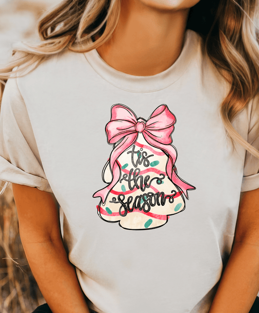 Shipping Dept. Tis The Season Tree Bow - Multiple Color options