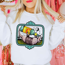 Load image into Gallery viewer, MISSMUDPIE Small / White Sweatshirt Topo Texas Armadillo - Multiple color options in Tee or Sweatshirt
