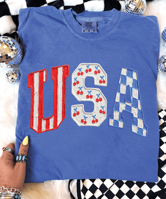 MISSMUDPIE USA Cherries  - Flo Blue