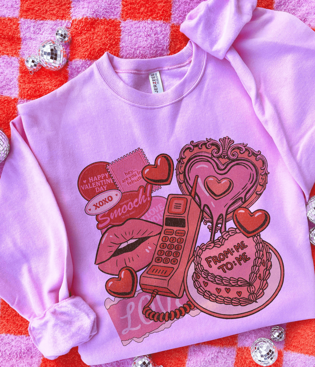 MISSMUDPIE Valentine Collage From Me to Me - Multiple color options in Tee or Sweatshirt