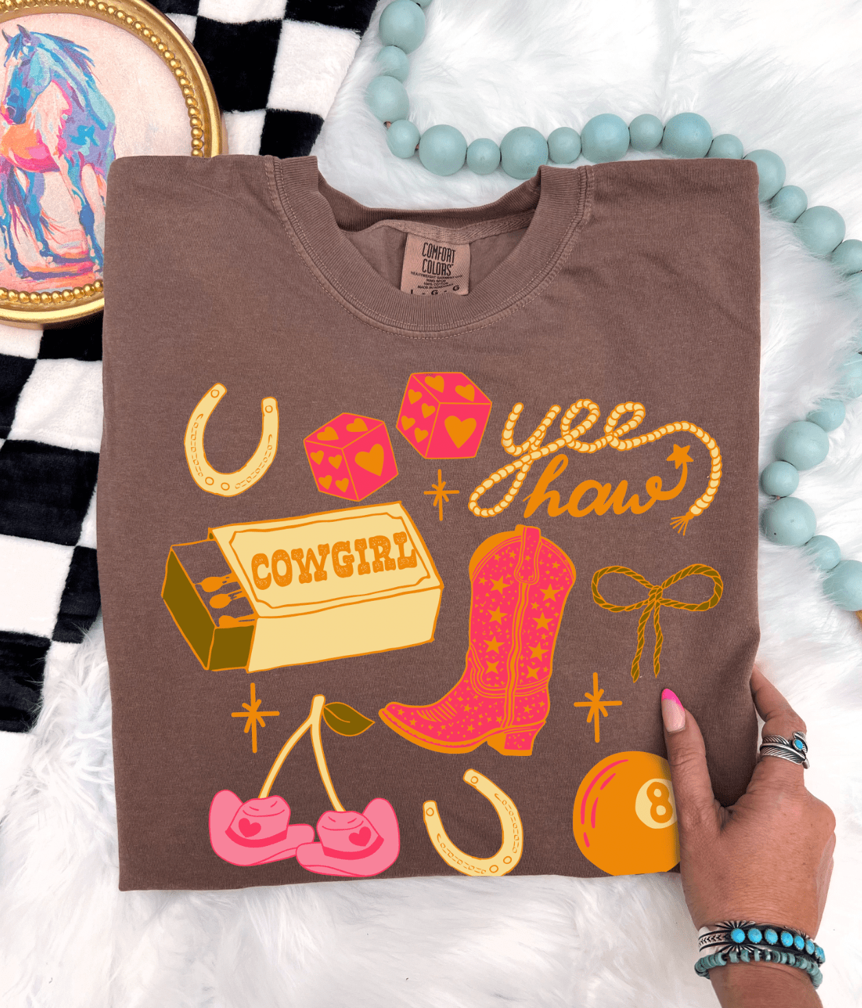 Shipping Dept. Vegas Cowgirl Vibes- COMFORT COLOR - Espresso