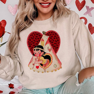 MISSMUDPIE Small / Cream Sweatshirt Vintage Valentine Teepee - Multiple color options in Tee or Sweatshirt