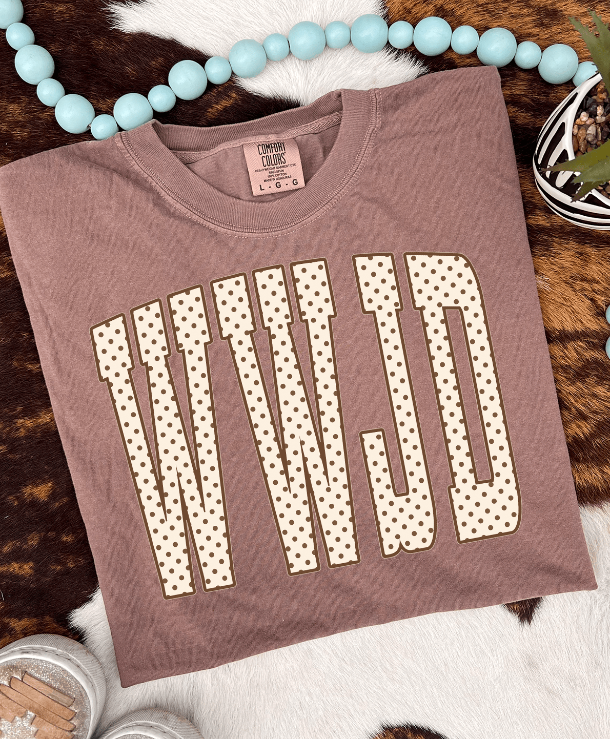 Shipping Dept. WWJD - Mocha Sweatshirt OR Comfort Color tee