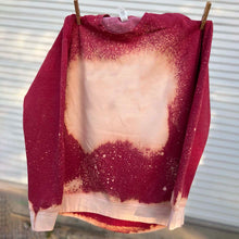 Load image into Gallery viewer, MISSMUDPIE Bad Grinch Vibes - Red Bleached -  fleece lined sweatshirt
