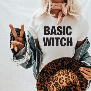 MISSMUDPIE Basic Witch - White short sleeve tee