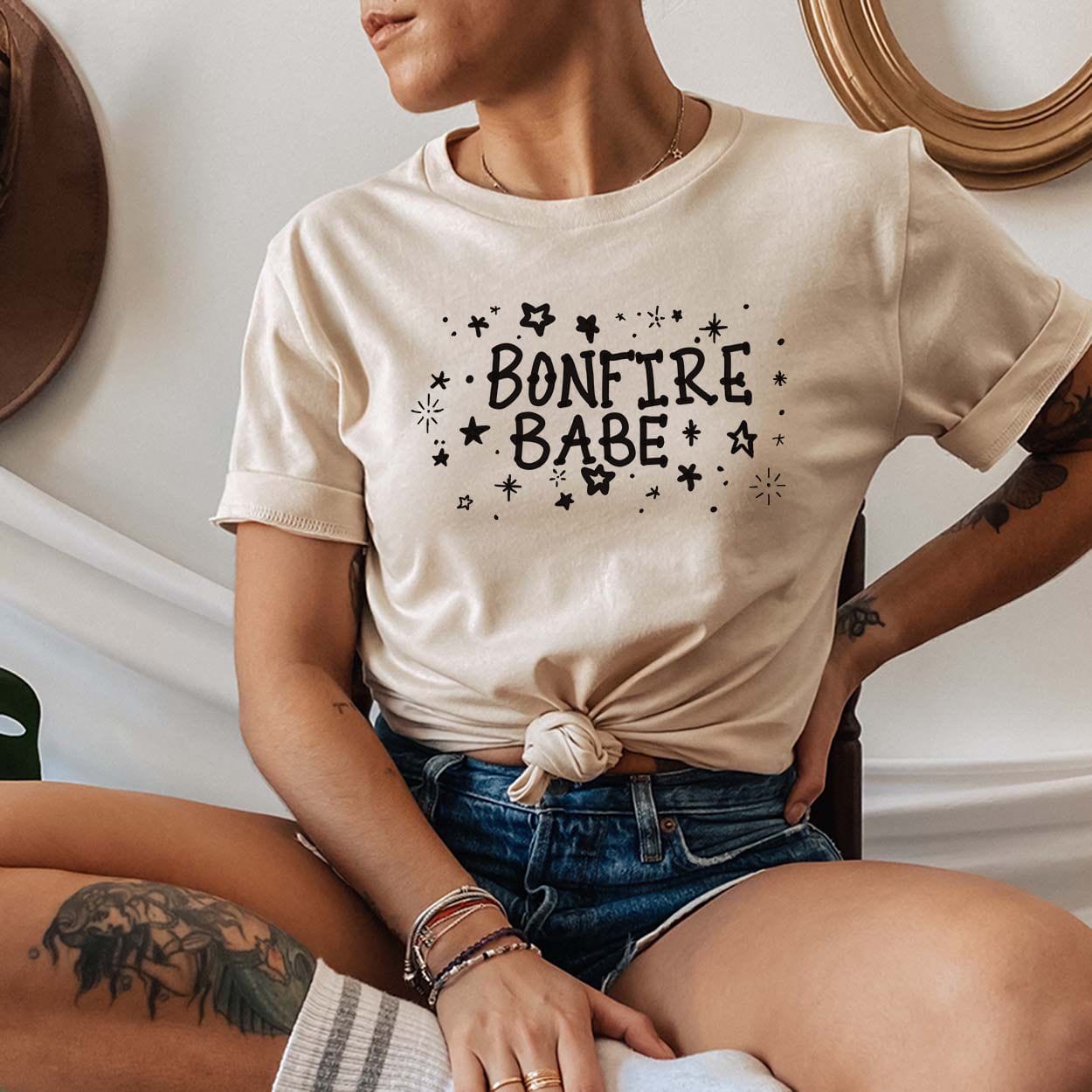 MISSMUDPIE Bonfire Babe Graphic Tee - 7 color options
