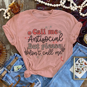 MISSMUDPIE CALL ME ANTISOCIAL by Clementines Designs - Desert Rose