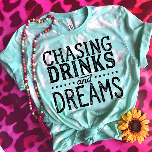 Shipping Dept. Chasing Drinks And Dreams - Mint Splatter Bleached