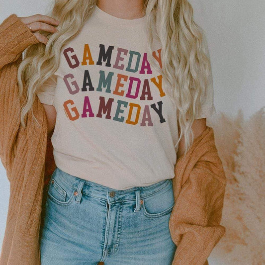 MISSMUDPIE GAMEDAY GAMEDAY GAMEDAY - Cream tee