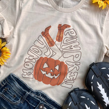 Load image into Gallery viewer, Shipping Dept. Small / Cream Howdy Pumpkin Cowgirl Legs
