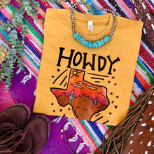 Load image into Gallery viewer, MISSMUDPIE Howdy Texas Hand Drawn  - Mustard

