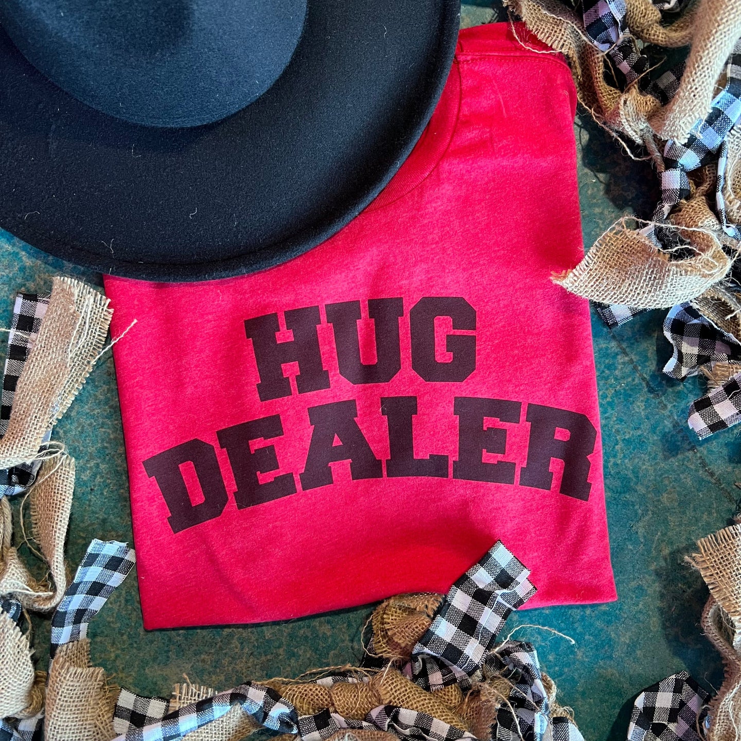 ASHTON Hug Dealer - Heather Red Tee
