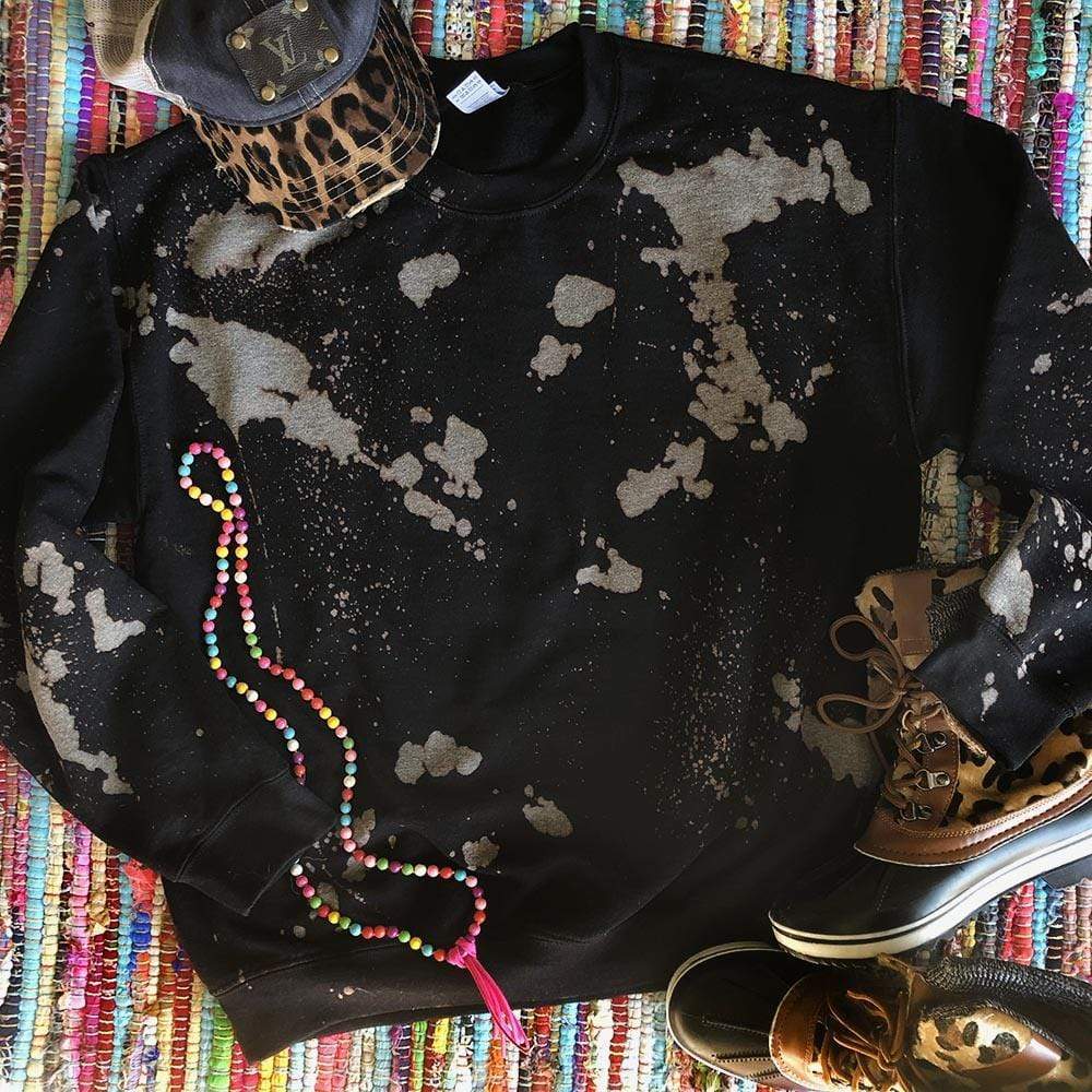 MISSMUDPIE Let's Rodeo - Black Sweatshirt