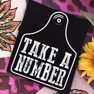 MISSMUDPIE Original "Take A number" - Black
