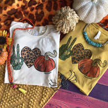 Load image into Gallery viewer, Shipping Dept. Peace Love Pumpkins - Cream or Mustard
