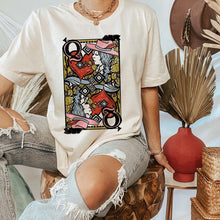 Load image into Gallery viewer, Shipping Dept. Queen of Hearts Valentine - CREAM tee
