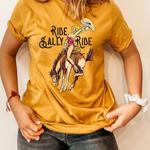 MISSMUDPIE Ride Sally Ride - Mustard