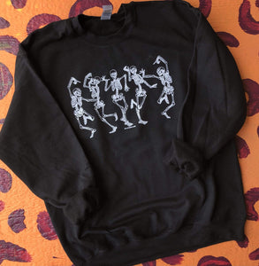 MISSMUDPIE Skeleton Soiree  - Black Sweatshirt