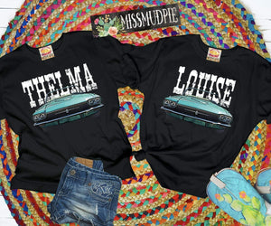 MISSMUDPIE Small / THELMA - BLACK Thelma & Louise ( Available in BLACK or WHITE )