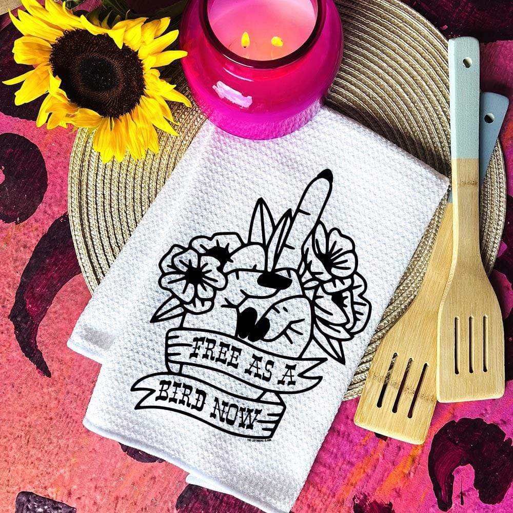 Shipping Dept. Waffle Weave Decorative Hand Towel 16x23.5" - Free As a Bird